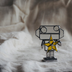 「STAR⭐︎」　stainedglass　ロボットオブジェ 3枚目の画像