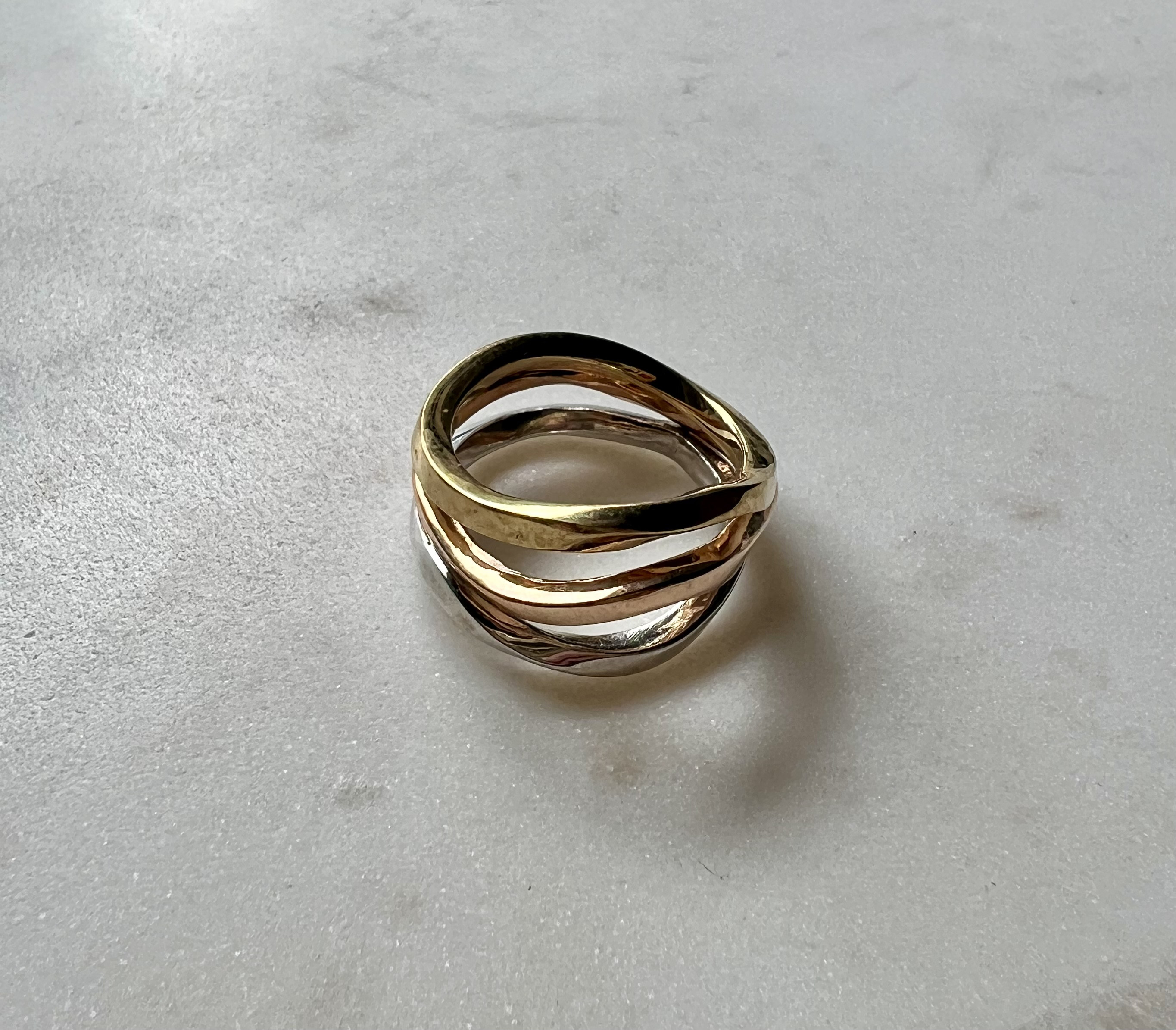 Raindrops Three-coloured ring_レインドロップス スリーカラード リング