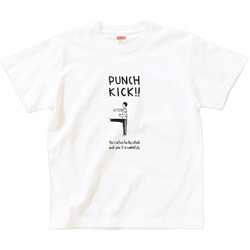 半袖 Tシャツ 『パンチキック』 メンズ レディース 2枚目の画像