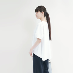 接触冷感 紫外線防止 楽なのにきちんと見える 大人の上質チュニック 2色 半袖 ●CILENE● 9枚目の画像