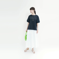 接触冷感 紫外線防止 楽なのにきちんと見える 大人の上質チュニック 2色 半袖 ●CILENE● 12枚目の画像