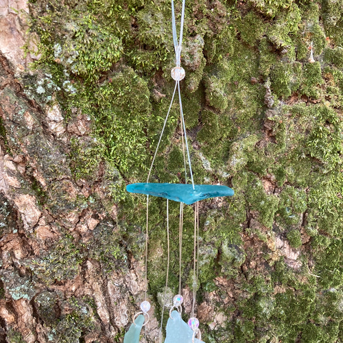 ウィンドウチャイム】✨シーグラス✨風鈴 風鈴 noel 通販 15974030