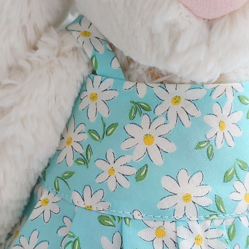 ◇花柄プリーツのワンピース*ぬいぐるみ服ジェリーキャット姫