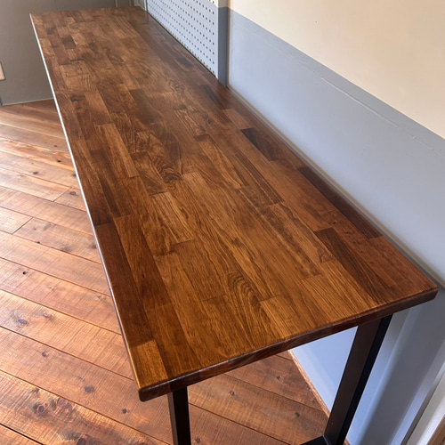 一脚のみ】80✕45 カウンターテーブル ウォールナット 無垢材 アイアン