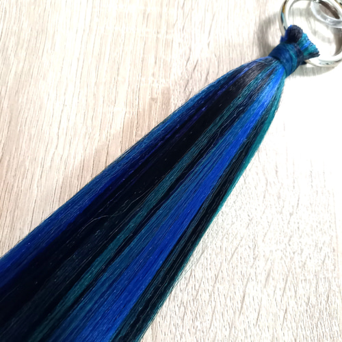 青照明　ポニーテールリング　リング付きエクステ　Aランク基本色 青照明様専用 ポニーテールリング リング付きエクステ Aランク