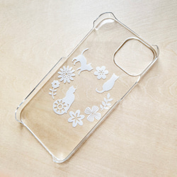 iPhone15対応 ◆ねこ◆ クリアハードケース 3枚目の画像
