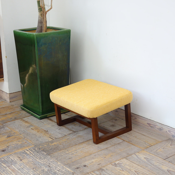 Kosuke sofa & Ottoman ( brown × AN-yellow) 第4張的照片