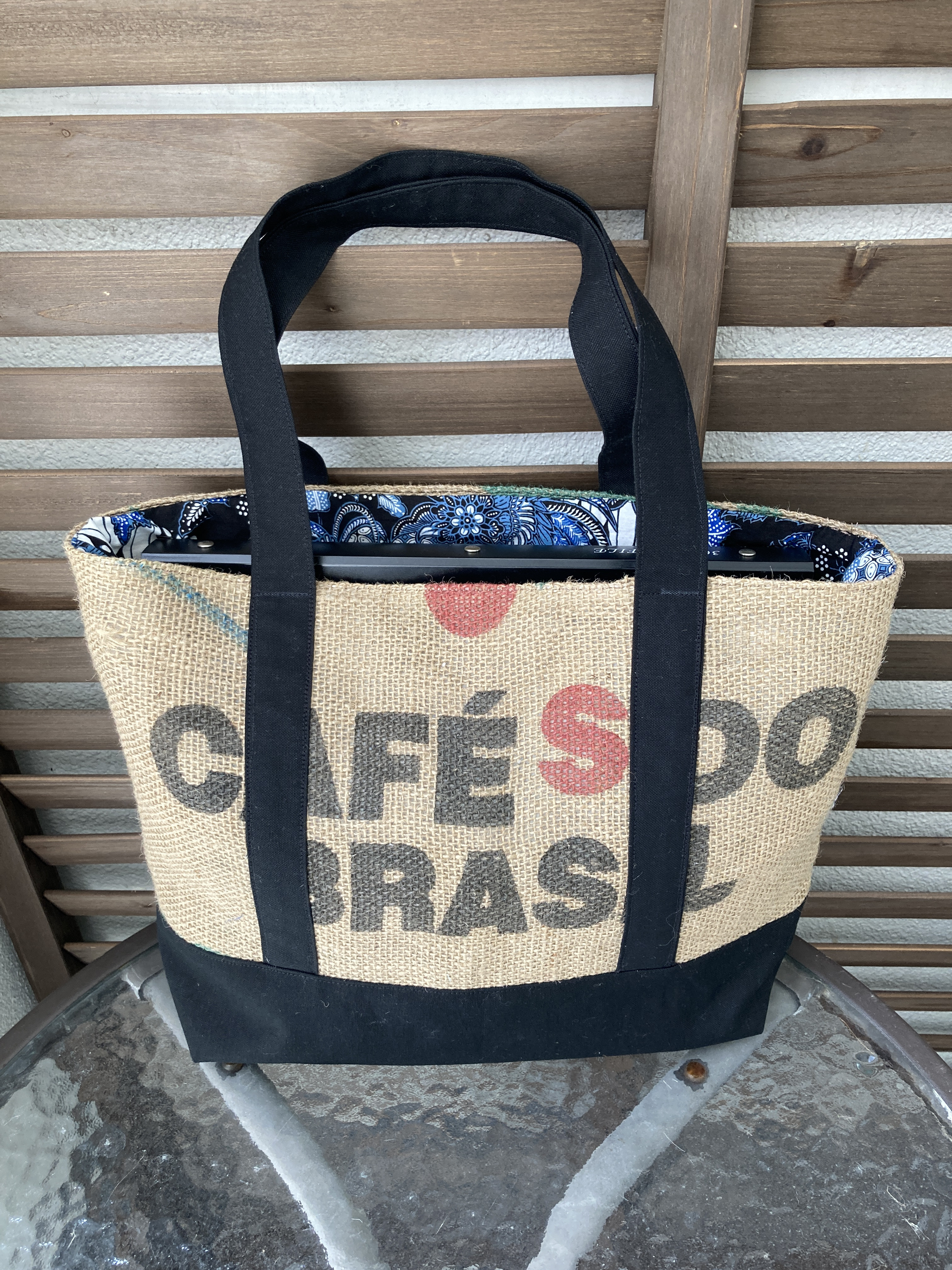 コーヒー麻袋のトートバッグ（ブラジル） トートバッグ Toko