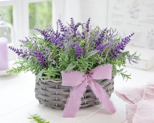 涼やかラベンダーバスケット アートフラワー La Rosée (ラ・ロセ) 通販