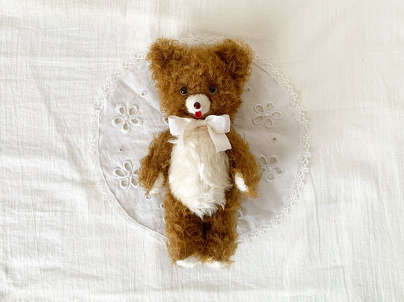 腹筋太郎　再出品クマのぬいぐるみ 腹ペコくまのるころちゃんのぬいぐるみ（チョコレート） ぬいぐるみ