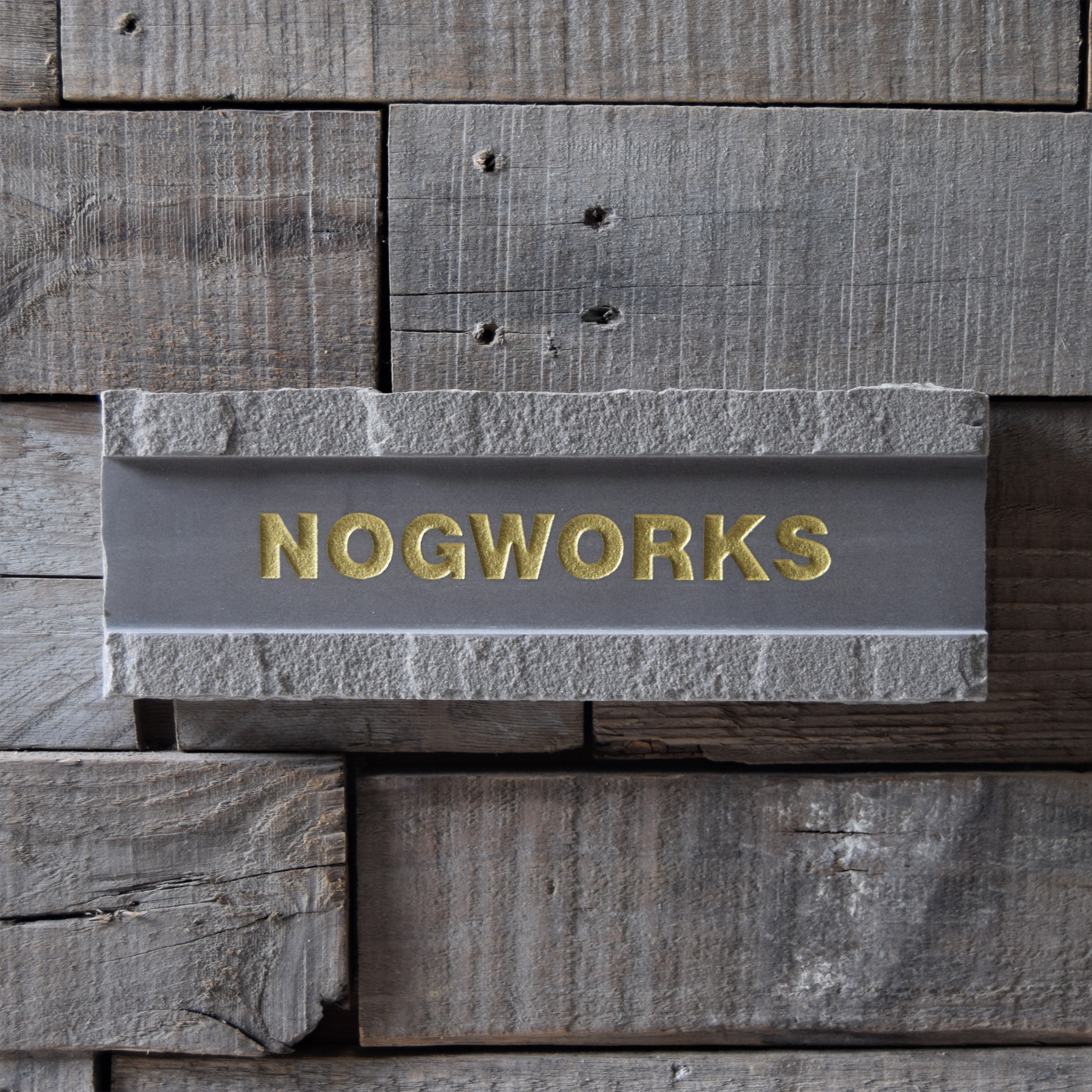 サンドストーン（グレー）表札【200㎜×70㎜】