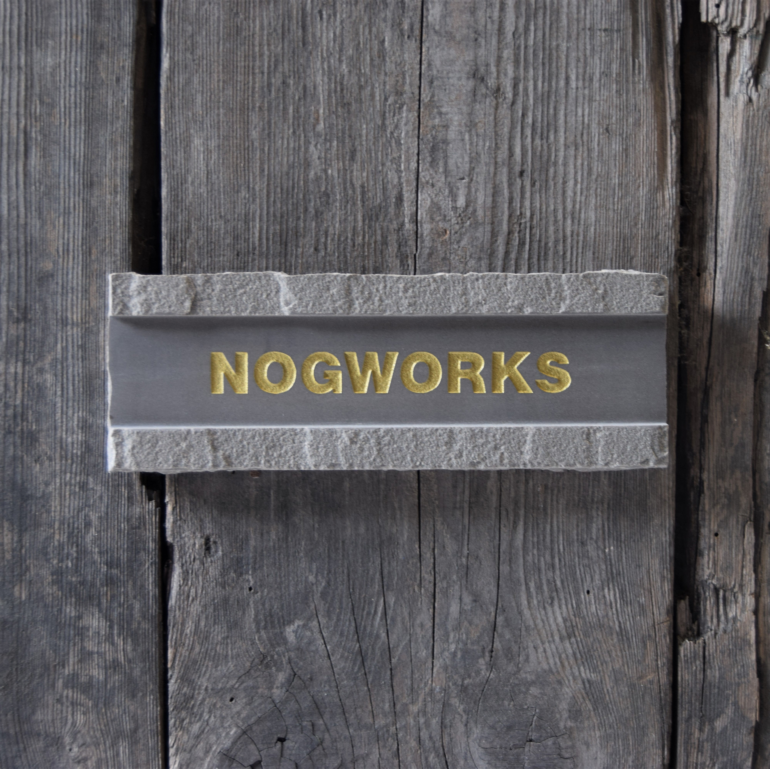 サンドストーン（グレー）表札【200㎜×70㎜】