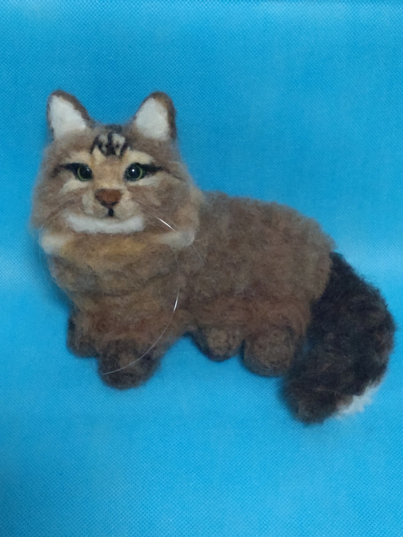羊毛フェルト猫 ミニエット 5枚目の画像