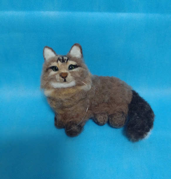 羊毛フェルト猫 ミニエット 8枚目の画像