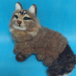 羊毛フェルト猫 ミニエット 6枚目の画像