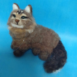 羊毛フェルト猫 ミニエット 2枚目の画像