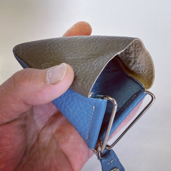 Dog ear coin case〜犬の耳の様な可愛いフォルムのコインケース〜(姫路レザー) 4枚目の画像