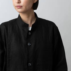 【補貨】Kima Clothes Production 夾克亞麻黑｜男女通用均碼 第8張的照片
