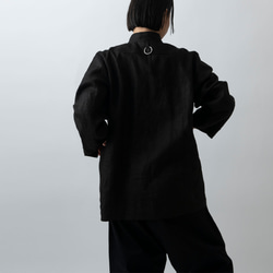 Kima Clothing Seisakusho 夾克亞麻黑色 | 男女通用均碼 第7張的照片