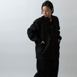 Kima Clothing Seisakusho 夾克亞麻黑色 | 男女通用均碼 第6張的照片