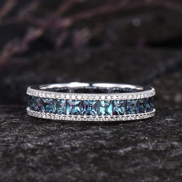 ☆K14ホワイトゴールド ムーンストーン リング