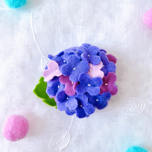 くま♡♡時々、紫陽花 ※受注制作 ぬいぐるみ くまはな。 通販 15975800