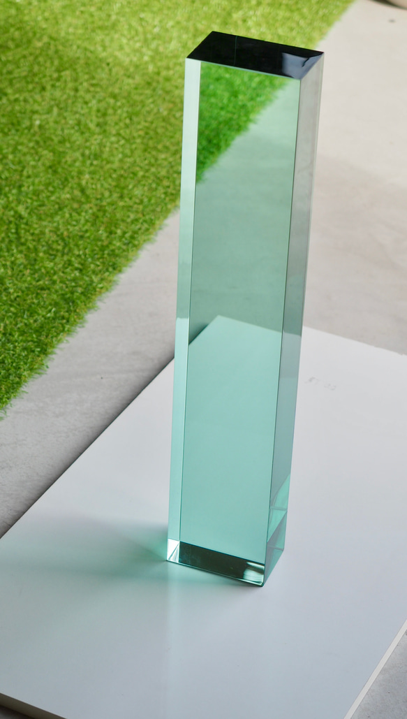 分厚い板ガラス　☆ガラス素材☆ディスプレイ素材☆積層ガラス　ガラスブロック 2枚目の画像