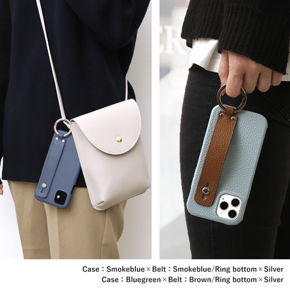 32色　本革 リング　スマホケース　ハンドベルト　全機種対応 Android　iPhone　#mm00000091b 3枚目の画像