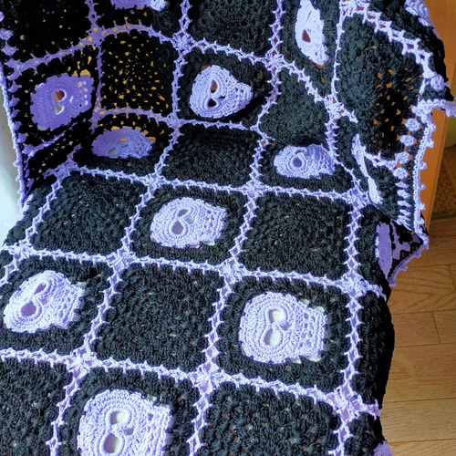 No.401 ＊グラニースクエア＊ マルチカバー ブランケット ショール マルチカバー ブランケット No.401 ＊グラニースクエア＊ ショール