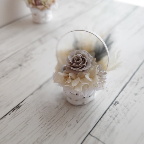 プリザーブドフラワーアレンジメント プリザーブドフラワー・スクエアボックスアレンジメント 001