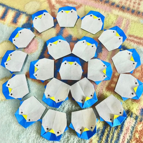 手縫い　可愛いペンギン～ ハンドメイド　可動関節 初心者さん向け🔰🪡 ⁡ サテンステッチで作るどうぶつ達 𓈒𓏸
