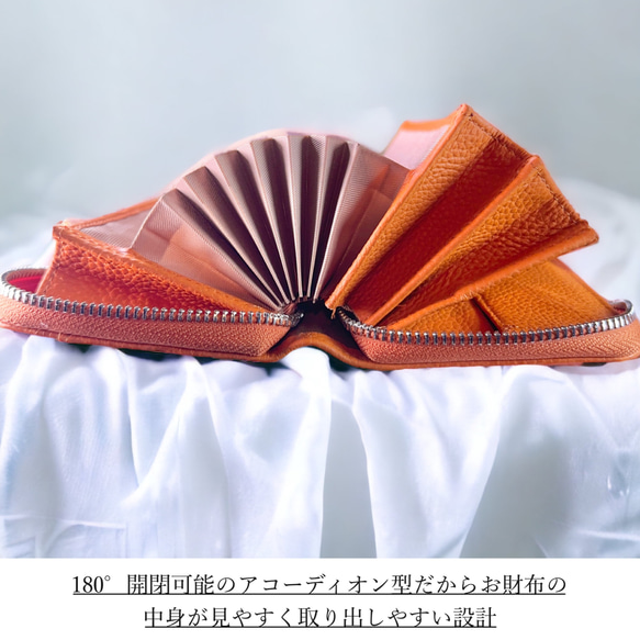 《全10色》 大容量 イタリアンレザー 長財布 本革 ロングウォレット 財布  大容量 レディース 8枚目の画像