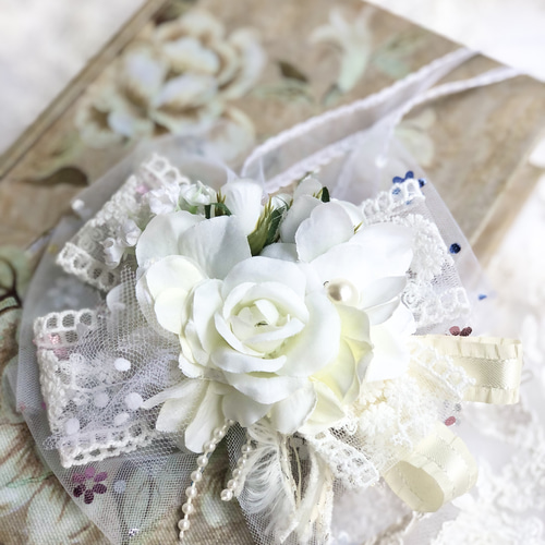 専用】① 和風 首飾り トリミング 撮影 リボン 花 和 ペット