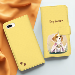 【 ロイヤル ビーグル 】 手帳 スマホケース　犬　うちの子　プレゼント　ペット　Android対応 3枚目の画像