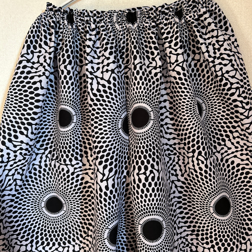 アフリカン ギャザーワイドパンツ♪ アフリカ生地 アフリカプリント  