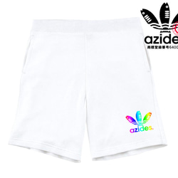 【azides/ハーフパンツ】8.4ozアジデスグラデ スウェット 面白い おもしろ パロディ うける プレゼント 2枚目の画像