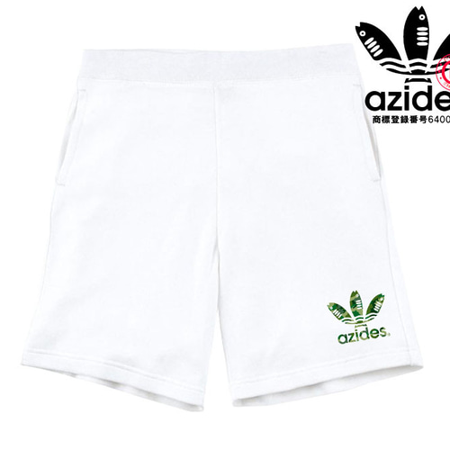azides/ハーフパンツ】8.4ozアジデス迷彩 スウェット 面白い おもしろ