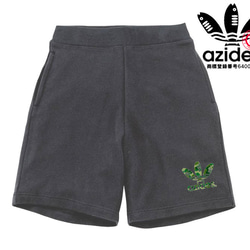 【azides/ハーフパンツ】8.4ozアジデス迷彩 スウェット 面白い おもしろ パロディ うける プレゼント 3枚目の画像