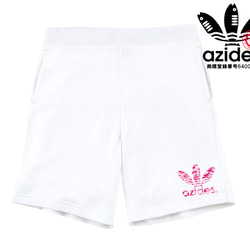 【azides/ハーフパンツ】8.4ozアジデス迷彩 スウェット 面白い おもしろ パロディ うける プレゼント 4枚目の画像