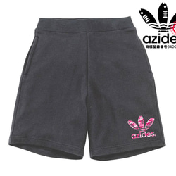 【azides/ハーフパンツ】8.4ozアジデス迷彩 スウェット 面白い おもしろ パロディ うける プレゼント 5枚目の画像