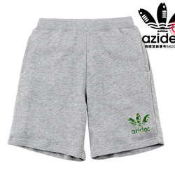 【azides/ハーフパンツ】8.4ozアジデス迷彩 スウェット 面白い おもしろ パロディ うける プレゼント 2枚目の画像