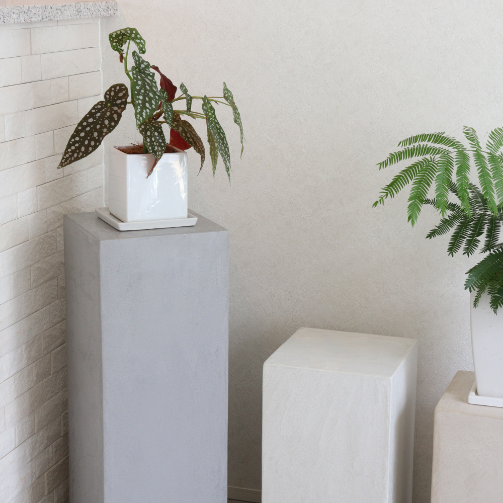 ディスプレイテーブル W200㎜×D200㎜×H400㎜～H700㎜ モールテックス サイドテーブル