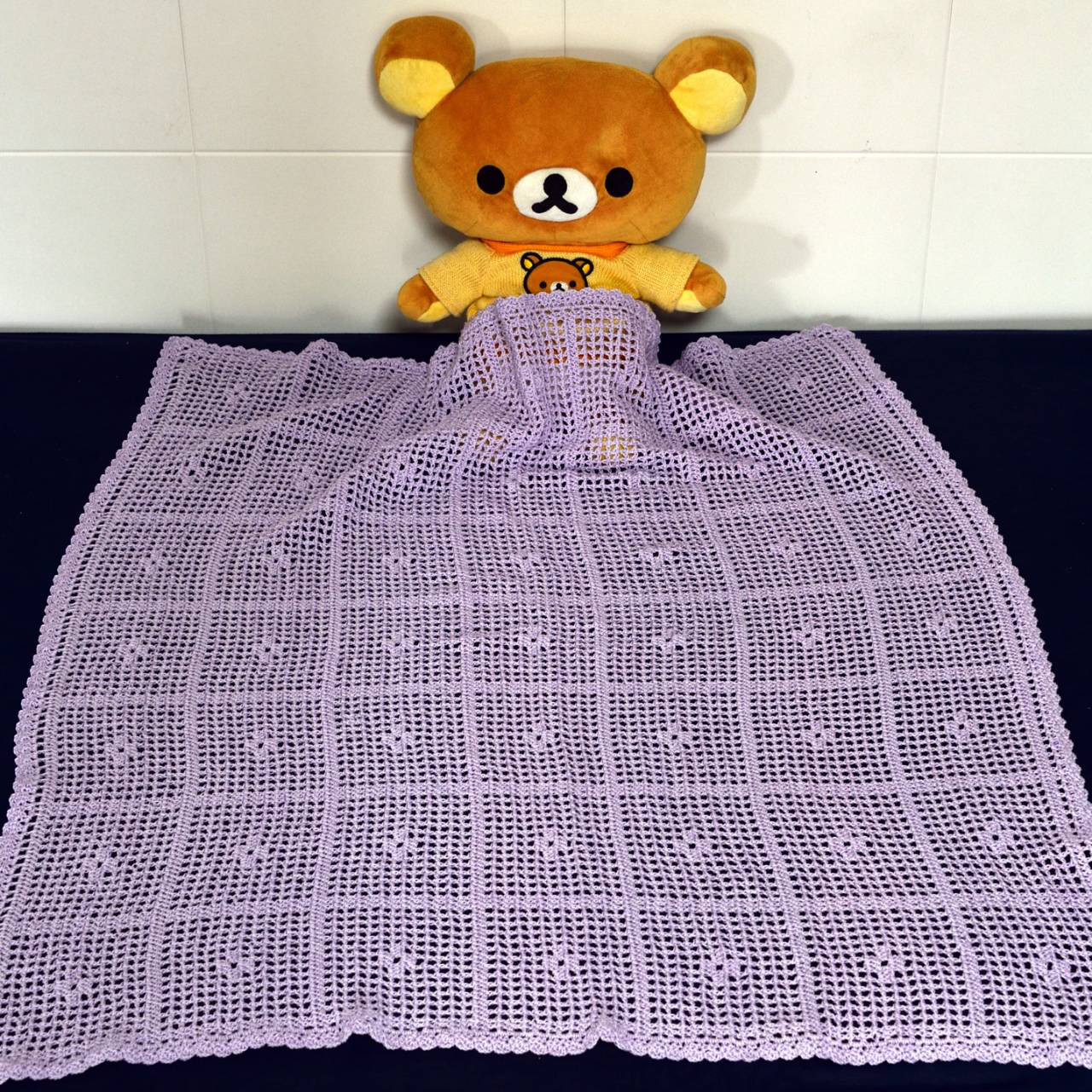 【送料当方負担】♥年間通して使い勝手の良いおくるみorひざ掛け［手編み/かぎ針編み］✾可愛いデザインで使い方いろいろ！