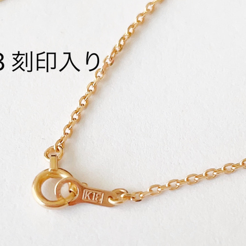 K18 60cm アズキチェーン ネックレス 18金 約3g ロングチェーン  