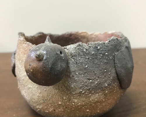 盆栽鉢　時代陶一作手作り鉢1点もの盆栽鉢小品盆栽山野草鉢多肉植物植木鉢手捻り 山野草・盆栽鉢 豆盆栽と盆石 ～☆の画像