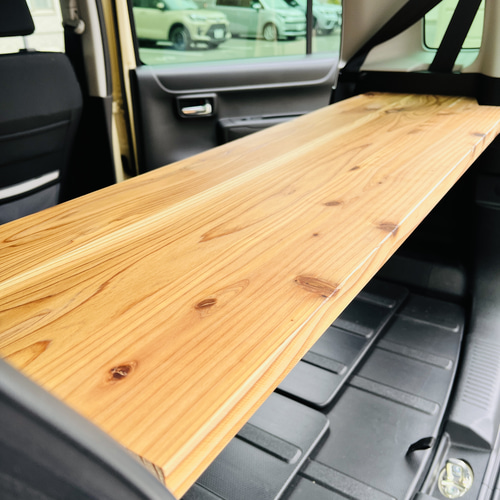 杉無垢材荷板 -朧月-/新型ハスラー用ラゲッジボード 机・デスク ユウ