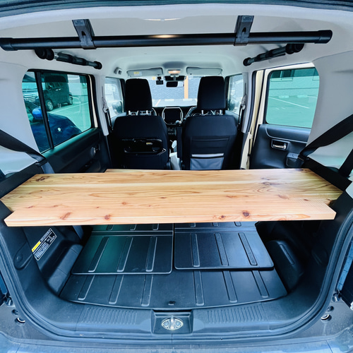 杉無垢材荷板 -朧月-/新型ハスラー用ラゲッジボード 机・デスク ユウ