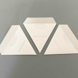 三角ぽち袋・封筒・メモ入れ　小銭用にぴったり！6枚セット　　 #ぽち袋 #封筒 #手紙 #お祝い #ギフト #プレゼント 8枚目の画像