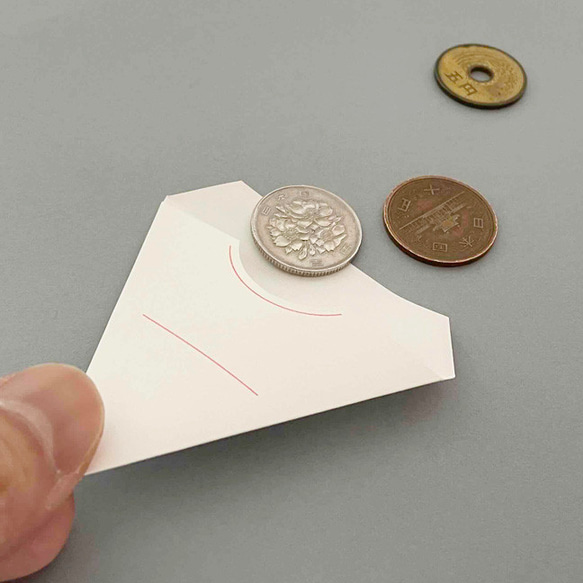 三角ぽち袋・封筒・メモ入れ　小銭用にぴったり！6枚セット　　 #ぽち袋 #封筒 #手紙 #お祝い #ギフト #プレゼント 9枚目の画像