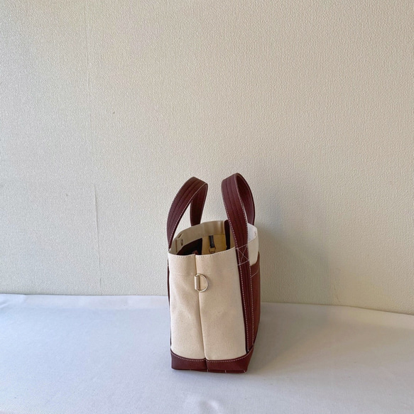 「簡單手提包」本色 ✕ Azuki/Kurashiki 帆布尺寸 8 第3張的照片